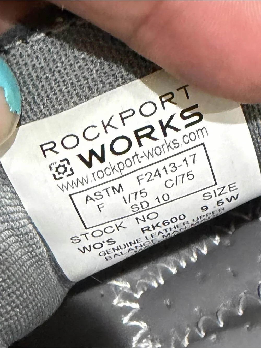 Rockport Works Top Shore Women's Steel Toe Loafer Black Leather RK600 sz 9.5